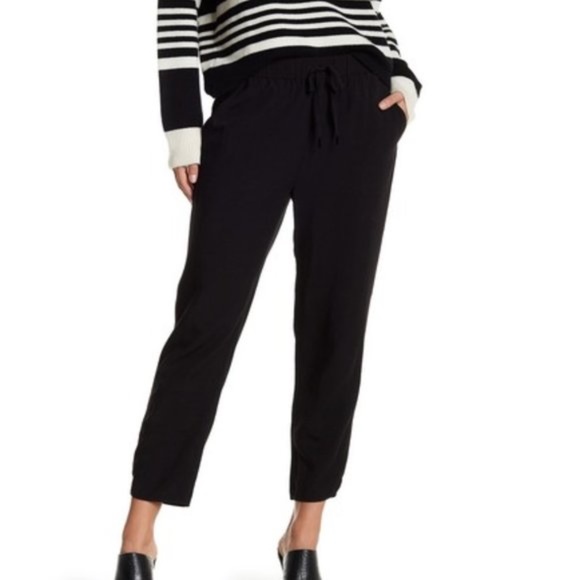 Madewell Pants - Madewell Black Drawstring Track Trousers H2588